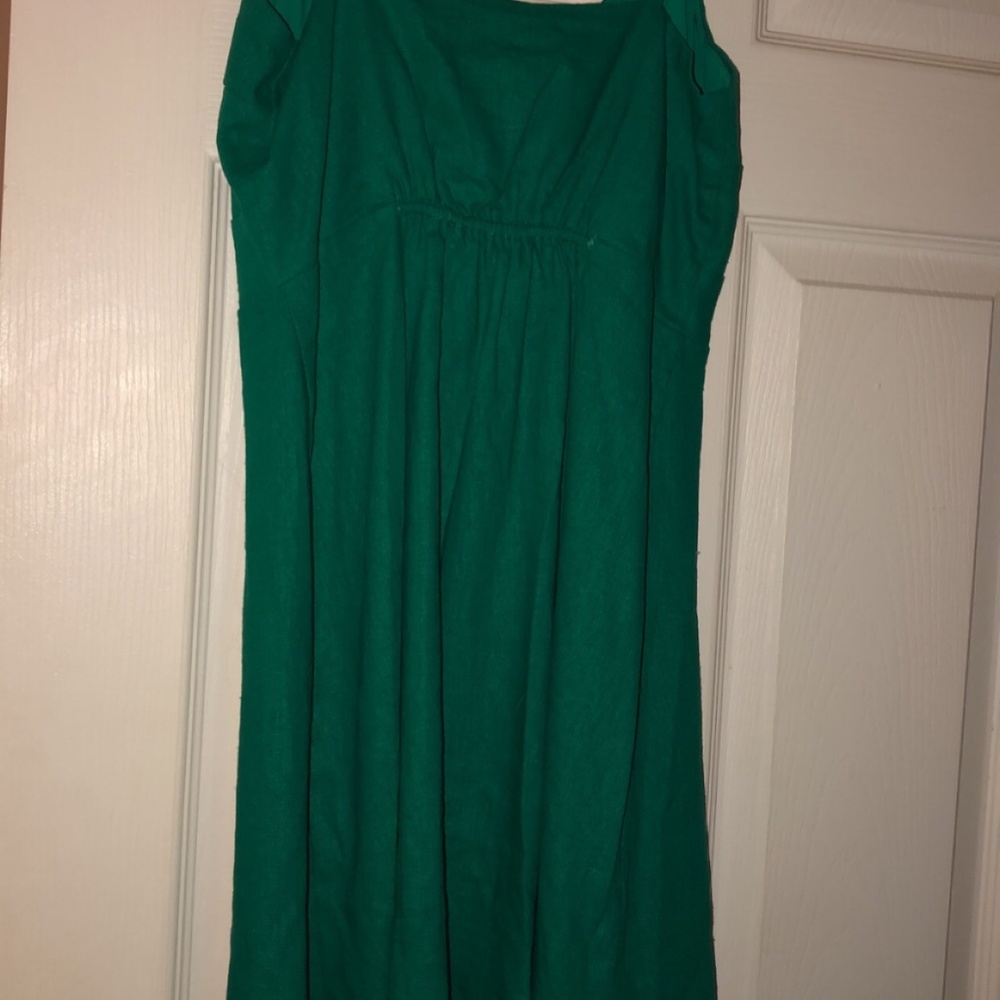Green Button Down Dress - image 2